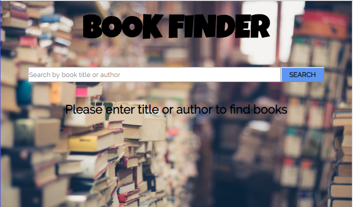 Screenshot of Bookfinder