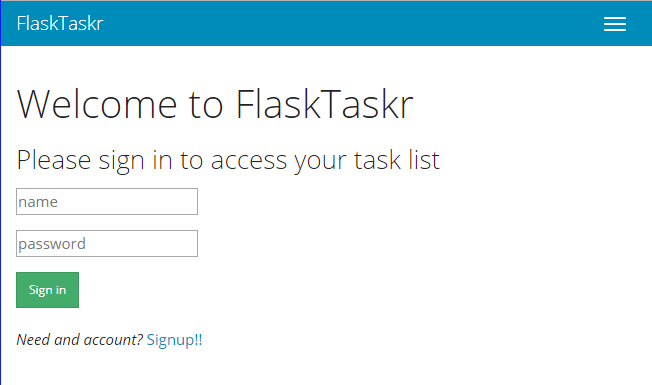 Screenshot of Tracker